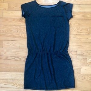Columbia Dress, Gray, Large, Sporty elastic waist